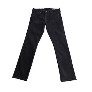 Madewell Jeans Men's 34x32 Black Slim Fit Straight Leg Classic EUC Stretch Denim